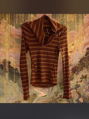 Striped Cowl Neck Women's Sweater free people